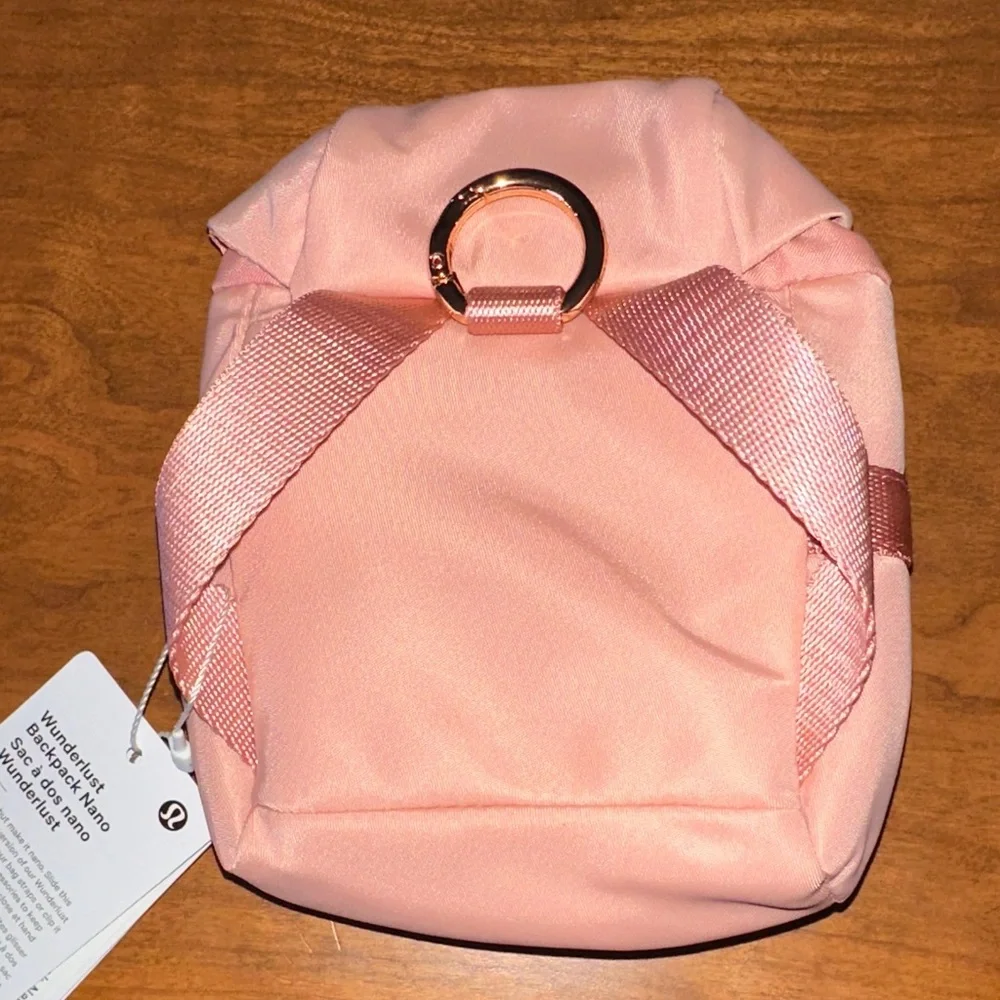 Lululemon Wanderlust Nano Backpack - Tea Rose Pink NWT - Picture 4 of 8